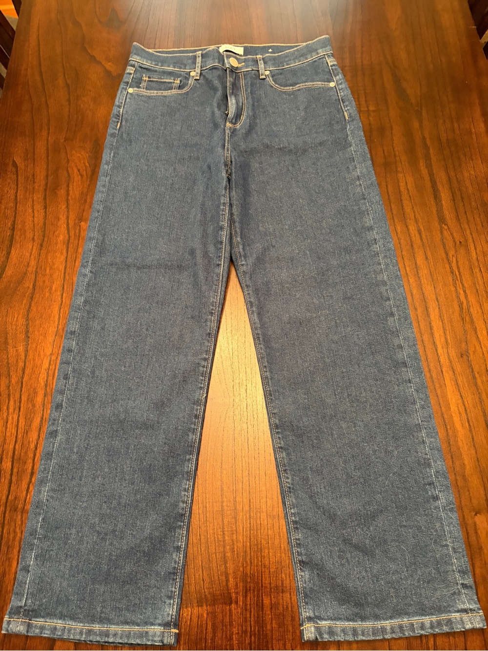 LOFT Relaxed Straight-Leg Denim Jeans - Classic Blue